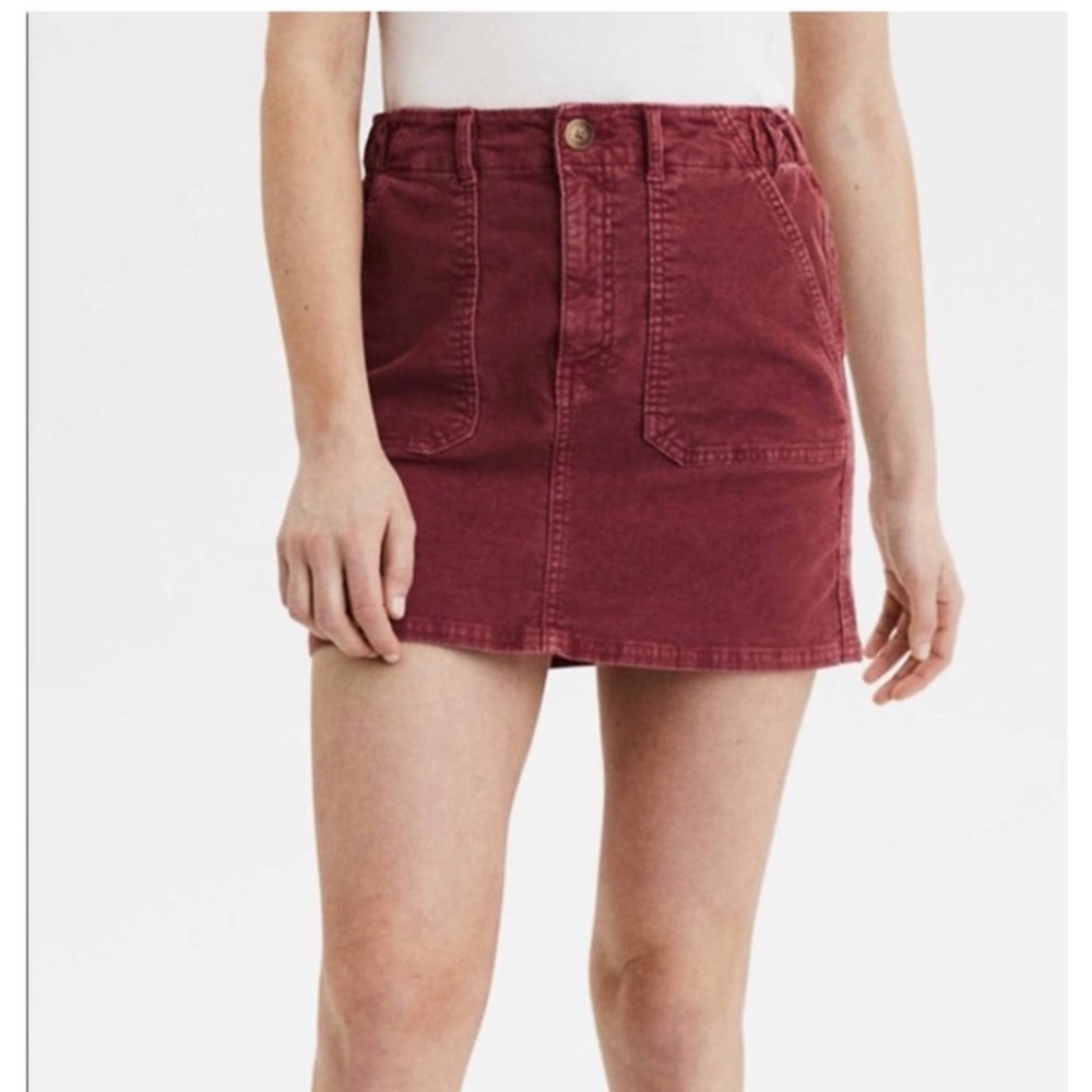 American‎ Eagle Pink Corduroy Mini Skirt Sz. 12